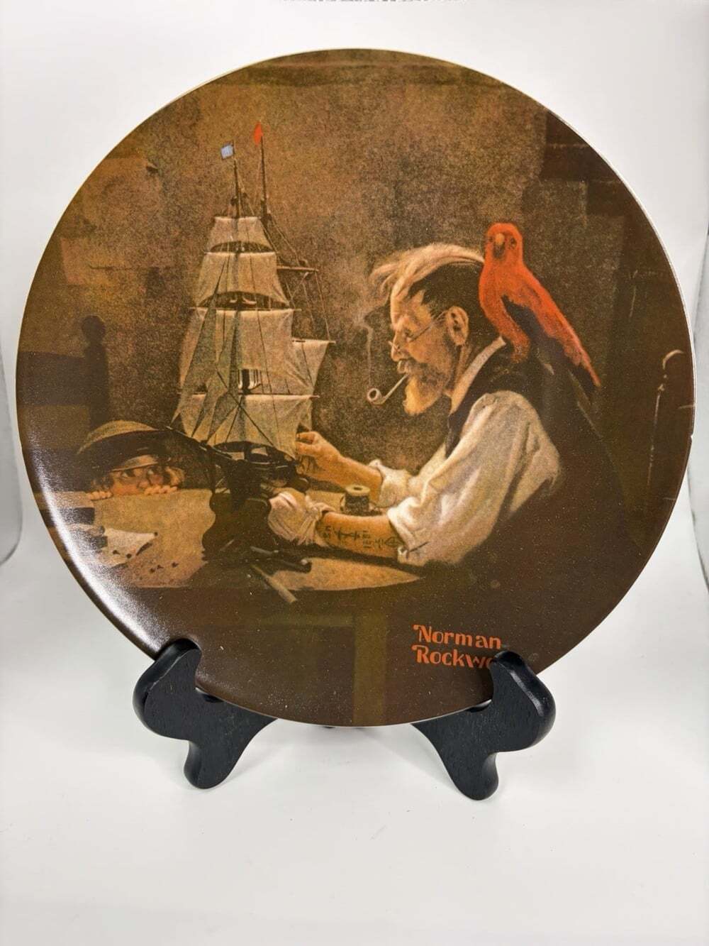 LIMITED EDITION Norman Rockwell Knowles “The Ship Builder” 22711P OriginalBox